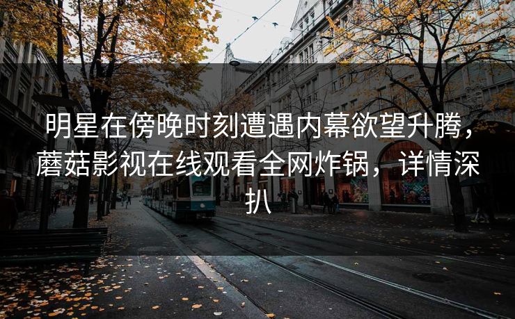 明星在傍晚时刻遭遇内幕欲望升腾，蘑菇影视在线观看全网炸锅，详情深扒